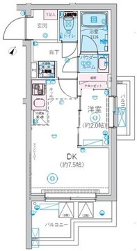 リヴシティ北馬込 210 間取り図