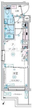 リヴシティ北馬込 313 間取り図