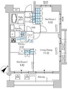 パークアクシス幡ヶ谷 804 間取り図