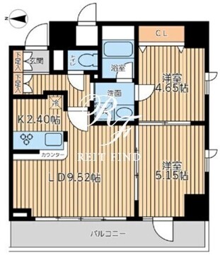 シティスパイア新富町 603 間取り図