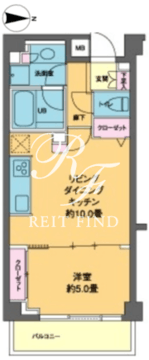 カスタリア高輪台2 405 間取り図