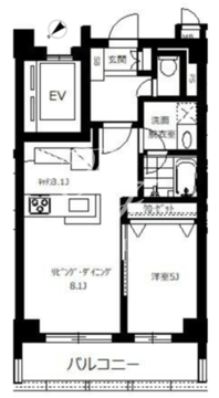 メゼリテ表参道 303 間取り図
