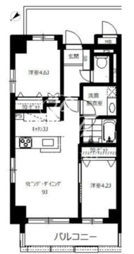 メゼリテ表参道 305 間取り図