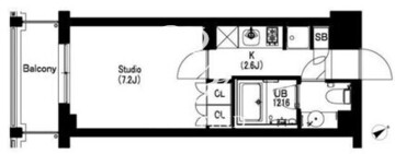 エスティメゾン武蔵小山2 203 間取り図