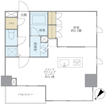 ブリリア日本橋茅場町 503 間取り図