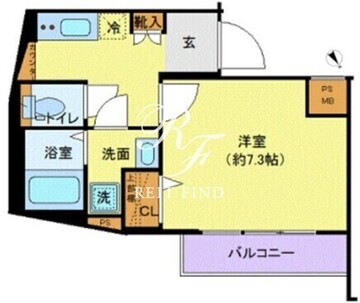 ディアレイシャス池尻大橋 209 間取り図