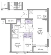 イプセ白金 203 間取り図