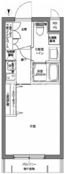 パティーナV代々木上原 307 間取り図