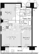 プライムアーバン東中野コート 516 間取り図