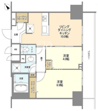 ＢＬＥＳＳ蔵前 1411 間取り図