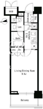 パークアクシス文京ステージ 105 間取り図