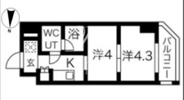 スパシエ蒲田グランドタワー 1207 間取り図