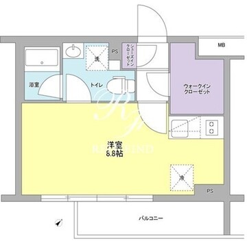 スタイリオ中延2ウエスト 303 間取り図