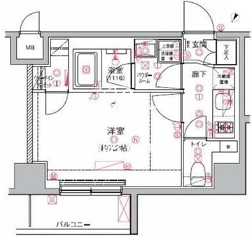 アルテシモシェルト 1008 間取り図