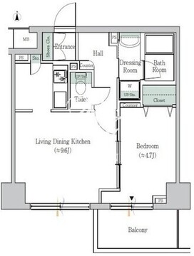 ワンルーフフラット戸越 303 間取り図