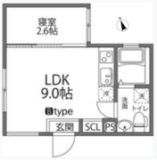 ラヴィージェ赤羽 402 間取り図