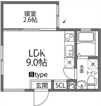 ラヴィージェ赤羽 402 間取り図