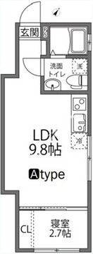 ラヴィージェ赤羽 101 間取り図