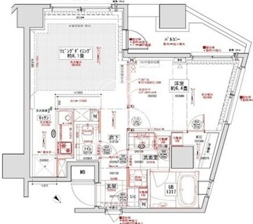 ザ・パームス代々木上原コスモテラス 603 間取り図