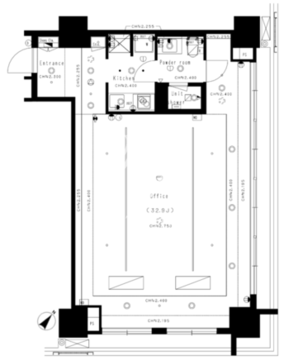 The SOHO 1214 間取り図