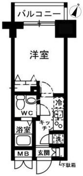 レジディア日本橋人形町2 1110 間取り図