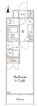 ミリアレジデンス馬込 206 間取り図