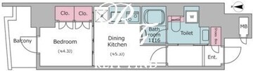 クロスレジデンス日本橋本町 502 間取り図
