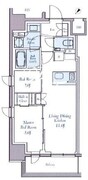 クレストコート東中野 501 間取り図