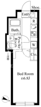 グランパセオ祐天寺 W-102 間取り図