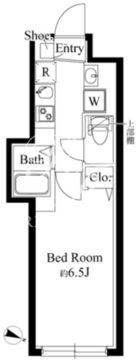 グランパセオ祐天寺 W-303 間取り図