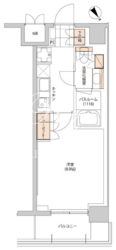 ヒューリック目白 812 間取り図