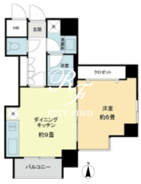 ベルファース市ヶ谷 1201 間取り図