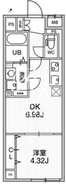 オルタナ早稲田 302 間取り図