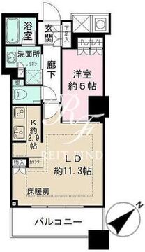 ザ・パークハウス西新宿タワー60 3416 間取り図