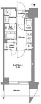 ザ・ケンジントン・レジデンス芝浦 506 間取り図