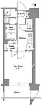 ザ・ケンジントン・レジデンス芝浦 604 間取り図