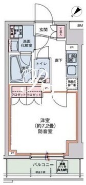 HTアジール芝浦 502 間取り図