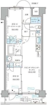 パークアクシス文京本郷 408 間取り図