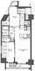 コンフォリア滝野川 1308 間取り図