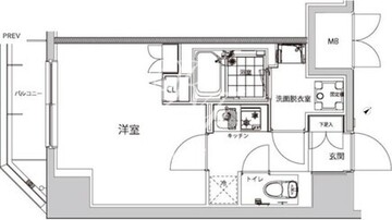 ハーモニーレジデンス早稲田夏目坂 202 間取り図