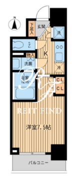 HF上野入谷レジデンス 702 間取り図