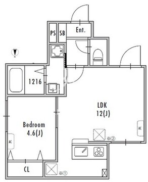 グランパセオ池袋 101 間取り図