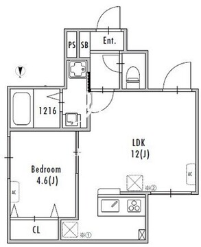 グランパセオ池袋 301 間取り図