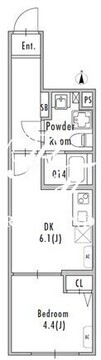 グランパセオ池袋 402 間取り図