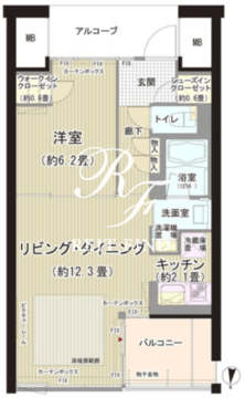 ガーデニエール砧ウエスト 914 間取り図