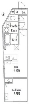 グランパセオ池袋 203 間取り図