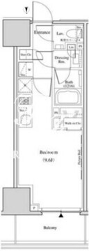 ザ・パークハビオ北千住 810 間取り図