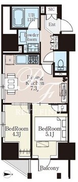 ザ・ライオンズフォーシア町屋 303 間取り図