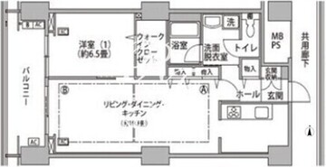 東雲キャナルコートCODAN 16-510 間取り図
