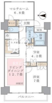 ブリリアイスト東雲キャナルコート 904 間取り図